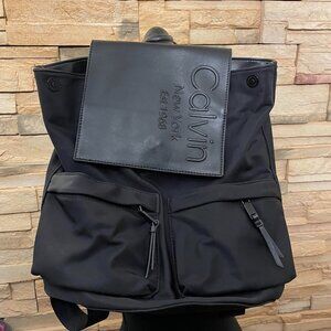 Rare Calvin Klein Back Pack with Logo Panel.   Excellent Condition!